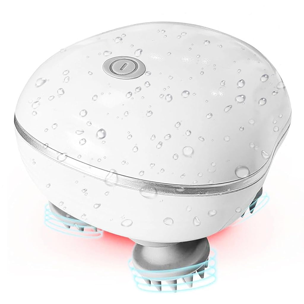 ZIBUYU Electric Scalp Massager for Scalp Relaxation Cordless Head Massager 3 Switchable Level Strength USB Rechargeable Head Massager Travel Electric Scalp Massager for Stress Relief, Hair Growth ZIBUYU Electric Scalp Massager for Scalp Relaxation Cordless Head Massager 3 Switchable Level Strength USB Rechargeable Head Massager Travel Electric Scalp Massager for Stress Relief, Hair Growth